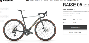 Used Megamo RAISE 05 2025 2025 Road & Gravel, White — image 3 of 14
