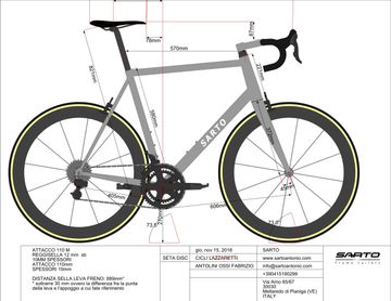 Used Sarto Seta 2018 Road & Gravel, White — image 2 of 11