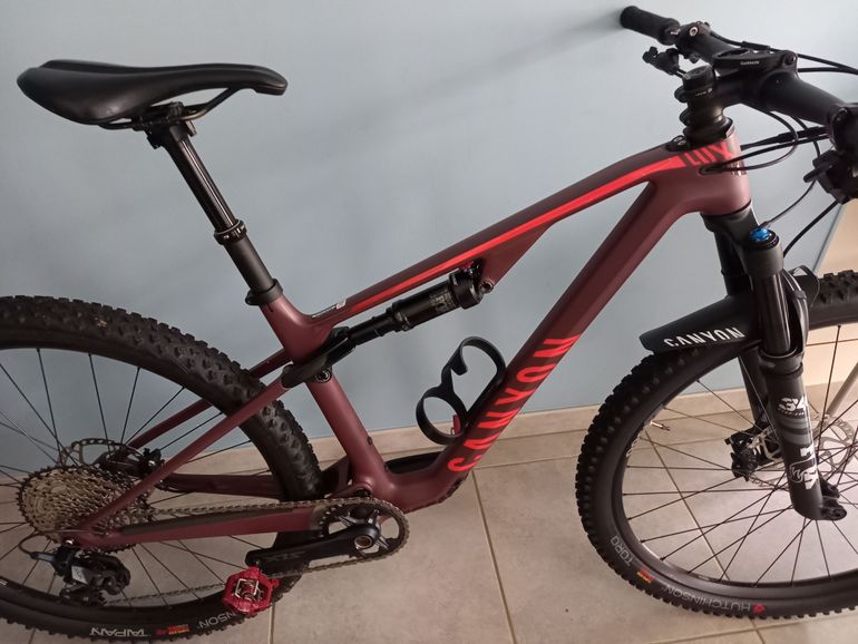 Used Canyon Lux Trail CF 6 2023 2023 Mountainbike, Red, 29 — image 5 of 9