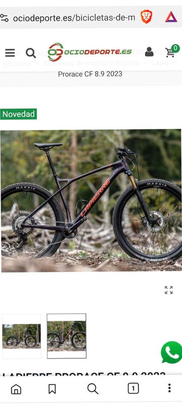 Used Lapierre Prorace CF 8.9 2023 2023 Mountainbike, Purple, 29 — image 1 of 4