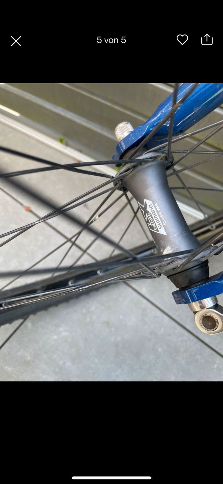 Used Cannondale M500 1995 Mountainbike, Blue — image 5 of 5