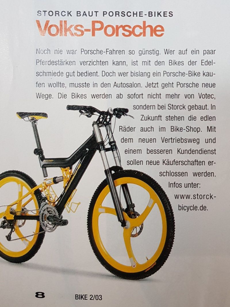 Used PORSCHE FS EVOLUTION 2003 Mountainbike, Black — image 2 of 34