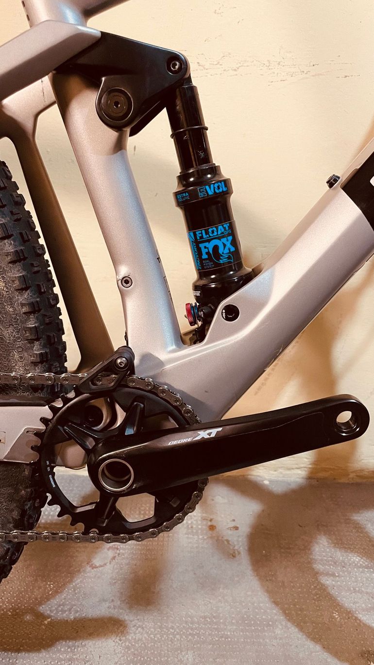Gebrauchtes BMC Fourstroke Shimano Deore XT 2023 Mountainbike, Hellgrau — Bild 10 von 10