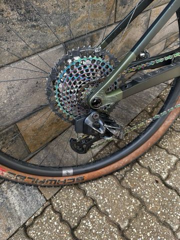 Orbea Oiz SRAM XX1 Eagle AXS 2021 Mountainbike usato, Verde — immagine 3 di 7
