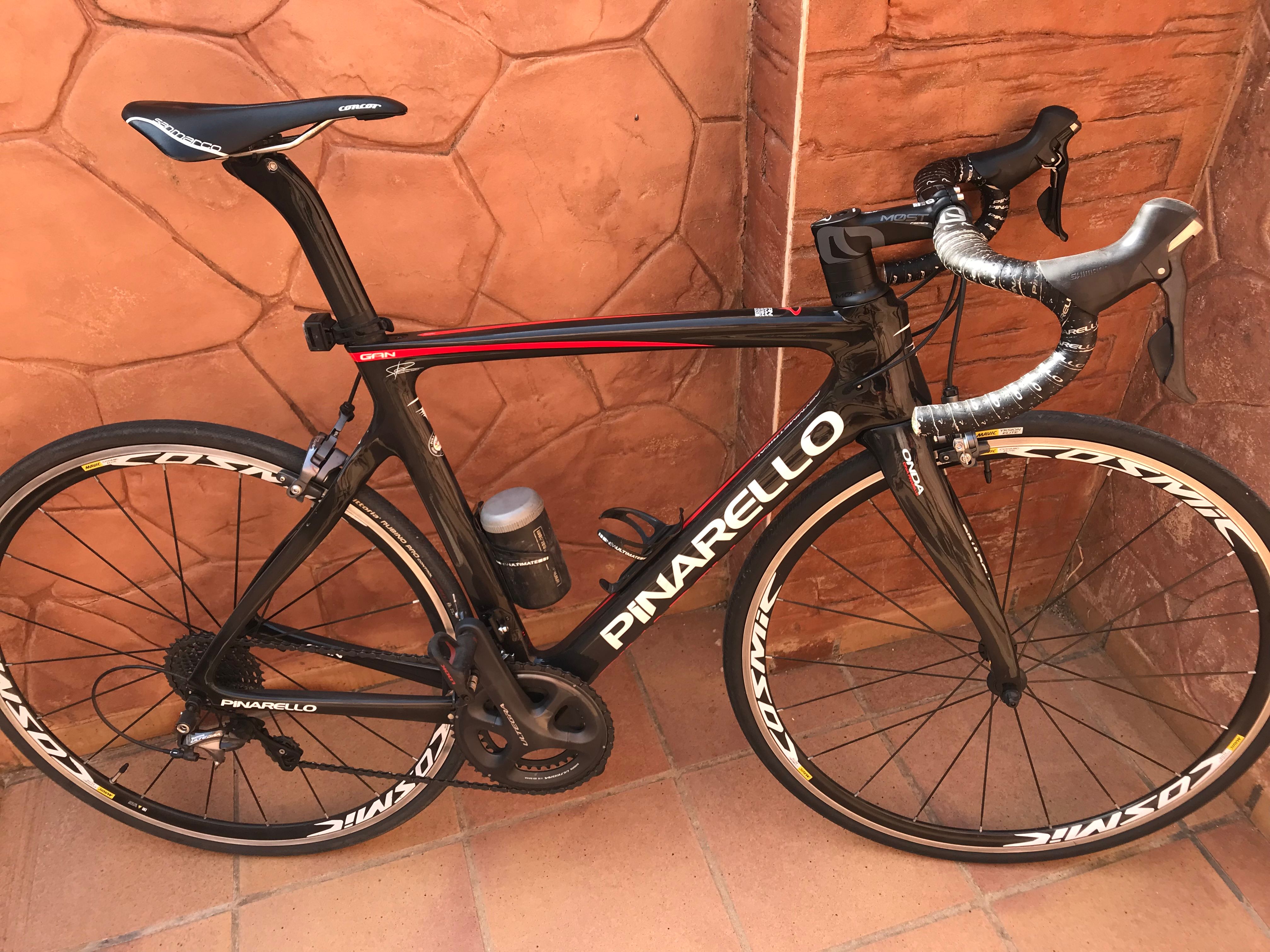 【美品】 PINARELLO GAN 2016 2016 Pinarello Gan RS Mens Carbon Road Bike in Black