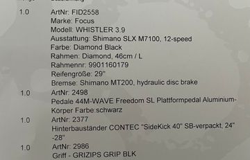 Brugt Focus WHISTLER 3.9 2022 2022 Mountainbike — billede 8 af 8