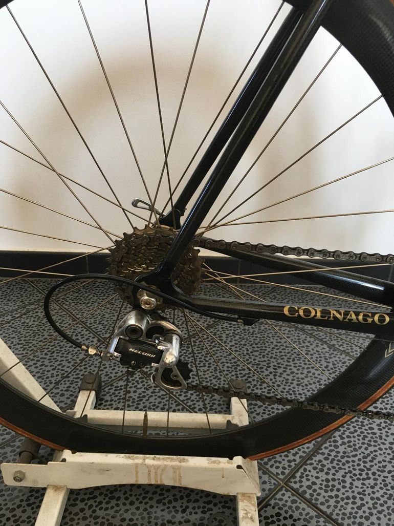 Used Colnago Colnago Custom Campagnolo Record 2003 Road & Gravel, Black — image 8 of 13