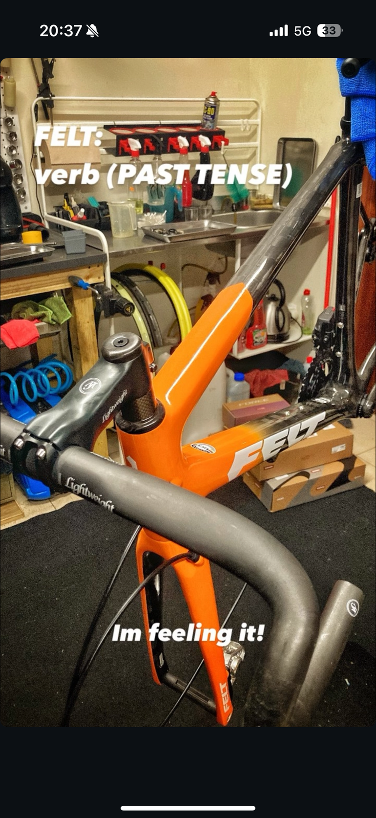 Gebrauchtes Felt FR Advanced SRAM Red eTap AXS 2022 Road & Gravel, Orange — Bild 2 von 3