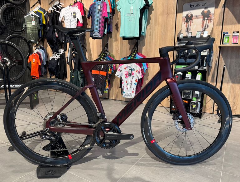 Used Merida Reacto Shimano Ultegra Di2 (12 Speed) 2023 Road & Gravel, Red — image 7 of 7