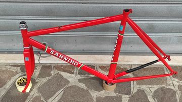 Brugt NO-LOGO SANNINO COLUMBUS GENIUS AERO FRAMESET Frameset 1996 Road & Gravel — billede 4 af 6