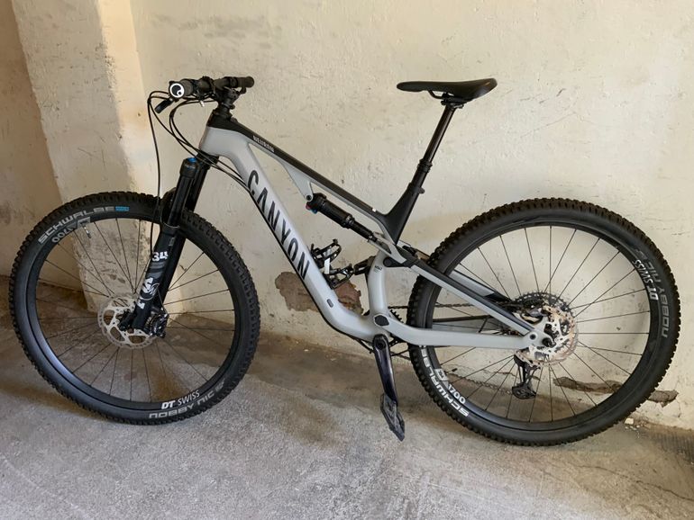 Used Canyon Neuron CF 9 2021 2021 Mountainbike, Light Gray — image 3 of 9