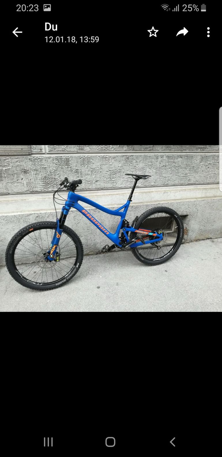 Used Propain Tyee SRAM X01 Eagle AXS 2017 Mountainbike, Blue — image 1 of 7