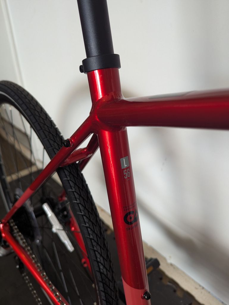 Used Felt NEW Felt Verza Speed 40, Red Ano, Size 56 2022 Road & Gravel, Red — image 8 of 9