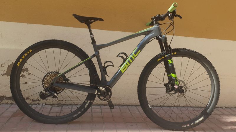 Gebrauchtes BMC Teamelite SRAM X01 Eagle AXS 2018 Mountainbike, Grün — Bild 1 von 13