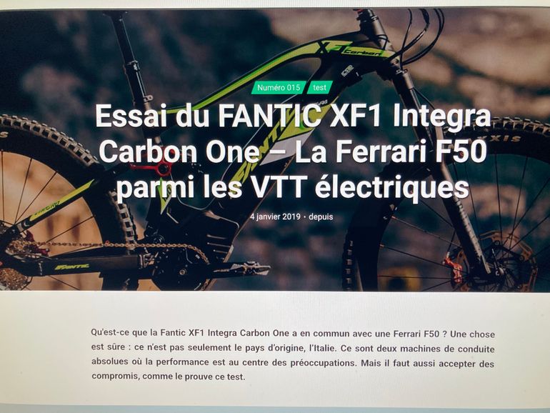 Fantic XF1 Integra Carbon One Race 2020