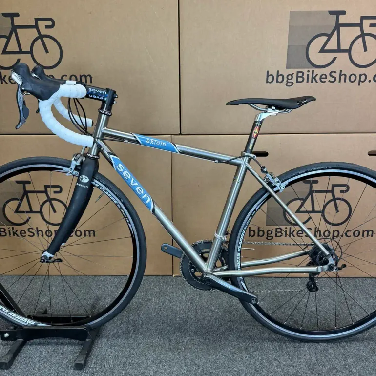 Used Seven Cycles Seven Cycles Axiom, Titanium Road Bike 51cm 2013 Road & Gravel, Light Gray — image 2 of 5