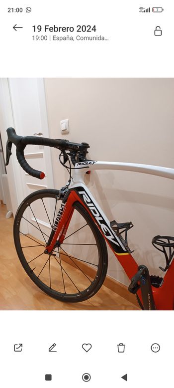 Gebrauchtes Ridley Noah SL Team Lotto 2016 Road & Gravel, Rot — Bild 4 von 5