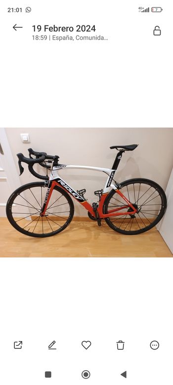 Gebrauchtes Ridley Noah SL Team Lotto 2016 Road & Gravel, Rot — Bild 2 von 5
