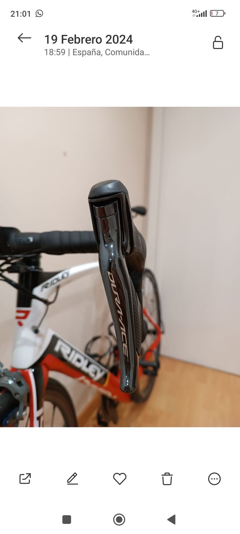 Gebrauchtes Ridley Noah SL Team Lotto 2016 Road & Gravel, Rot — Bild 3 von 5
