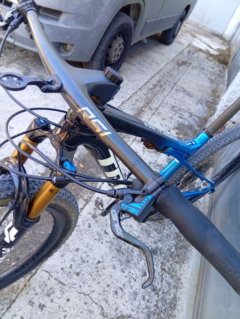 Used Trek Supercaliber 9.9 XX1 AXS 2022 2022 Mountainbike, Blue, 29 — image 5 of 6