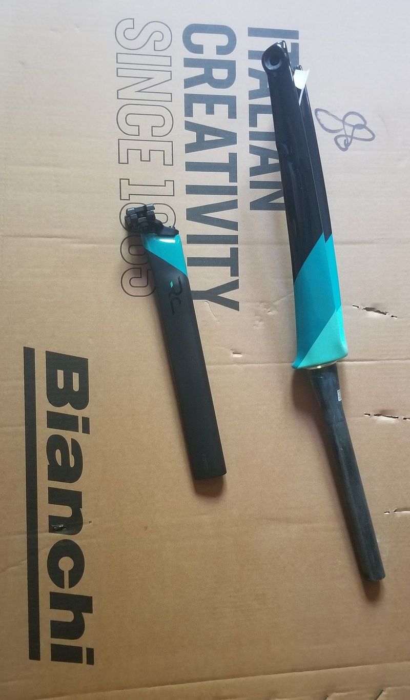 Gebrauchtes Bianchi Oltre XR4 Disc Frameset 2024 Road & Gravel, Schwarz — Bild 3 von 5