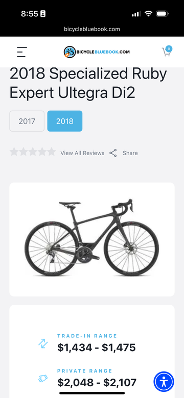 Used Specialized Ruby Expert Ultegra Di2 2018 2018 Road & Gravel, Black — image 16 of 16