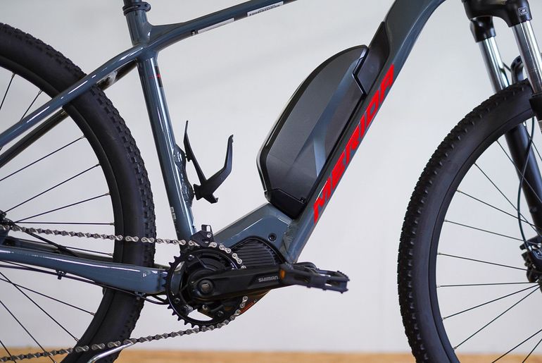 Used Merida EBIG Nine LTD 2023 Mountainbike, Light Gray — image 3 of 12