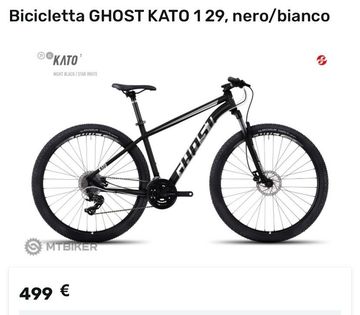 Used Ghost Kato 2.9 AL U 2019 2019 Mountainbike, Black, 29 — image 4 of 17