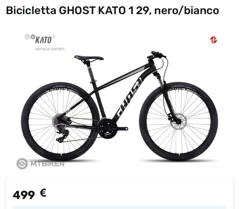 Used Ghost Kato 2.9 AL U 2019 2019 Mountainbike, Black, 29 — image 4 of 17