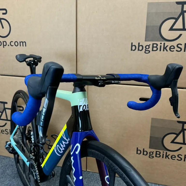 Used Factor OSTRO Paul Smith Edition 12-speed Sram Red ETap AXS - 2024 (54cm) 2024 Road & Gravel, Blue — image 12 of 17