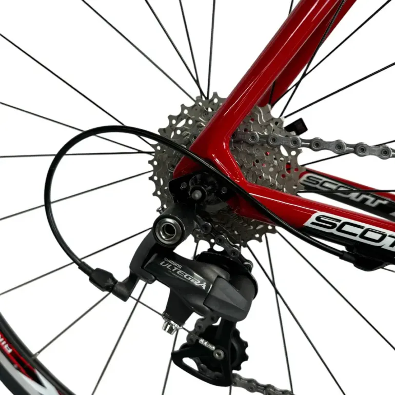 Used Scott Scott Addict R20 - 2009 (56cm) 2009 Road & Gravel, Red — image 4 of 8