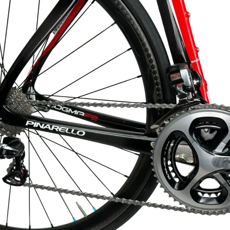 Used Pinarello Pinarello Dogma F8 Di2 Dura-Ace 11-spd 57.5cm MSRP:$9k 2015 Road & Gravel, Red — image 6 of 9