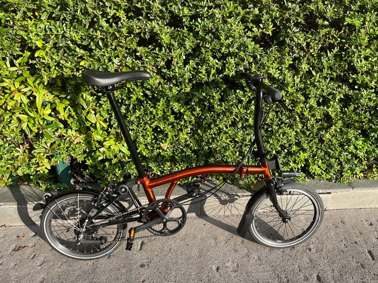Brompton Bike S6l Flame Lacquer Brompton C Line Explore Low Rise