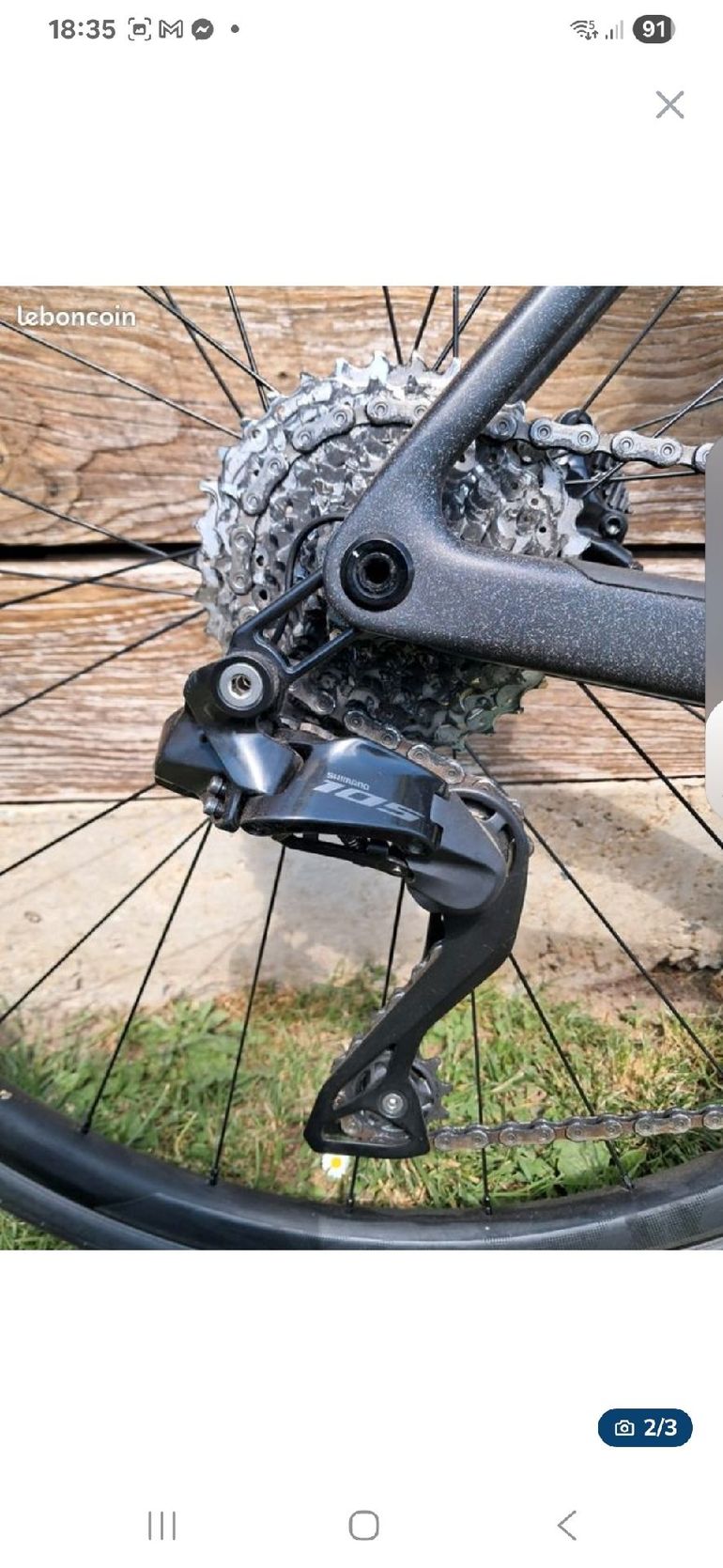 Used Scott Addict Shimano 105 2025 Road & Gravel, Light Gray — image 2 of 3