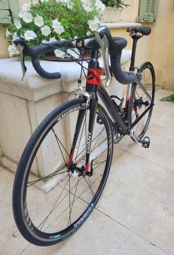 Used Giant Giant Defy Advanced 2009 Road & Gravel, Red — image 3 of 6
