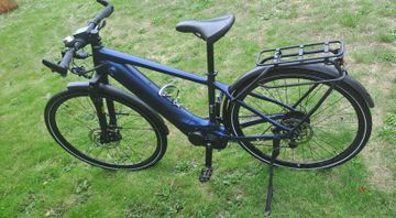 Used Giant Explore E + 2 GTS 2021 Road & Gravel, Blue — image 2 of 6