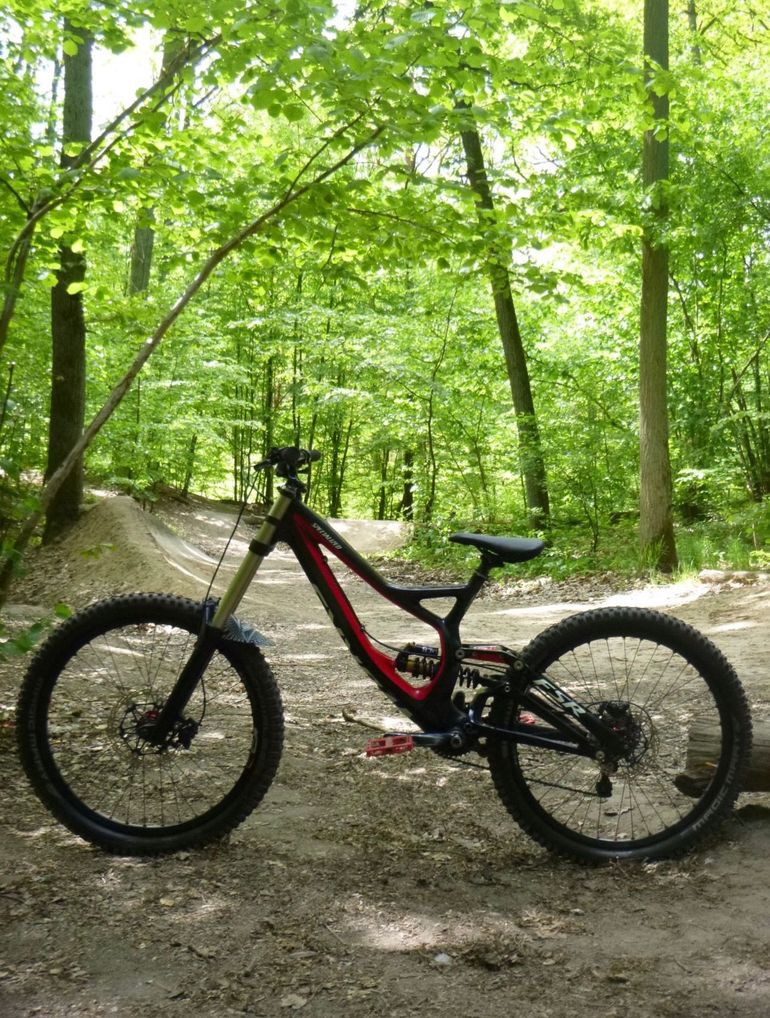 Gebrauchtes Specialized S-Works Demo 8 2014 2014 Mountainbike, Rot, 26 — Bild 6 von 9