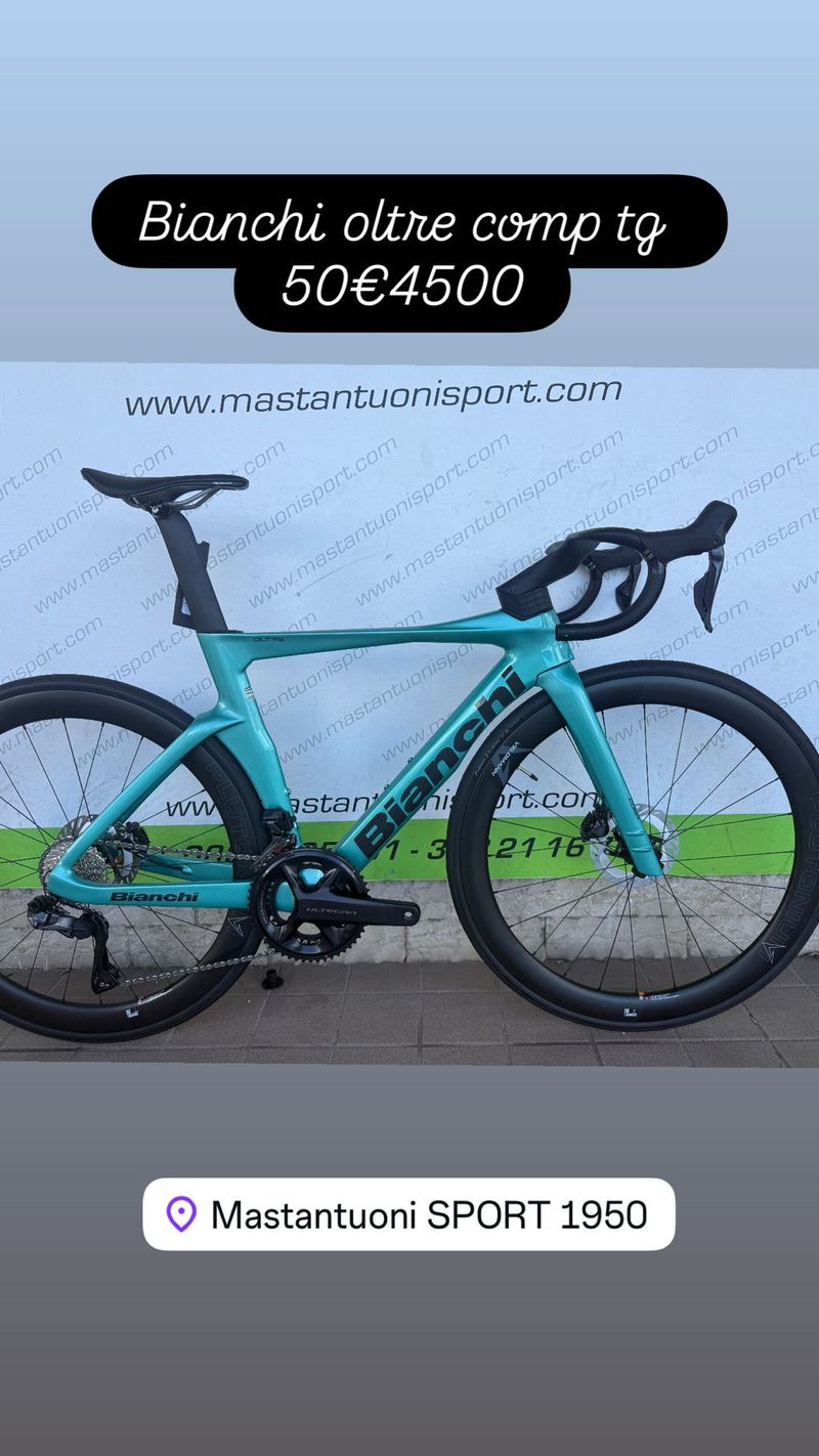 Used Bianchi Oltre Comp 2025 Road & Gravel, Green — image 6 of 12
