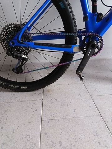 Canyon LUX CF 2019 2019 Mountainbike usato, Blu — immagine 3 di 6