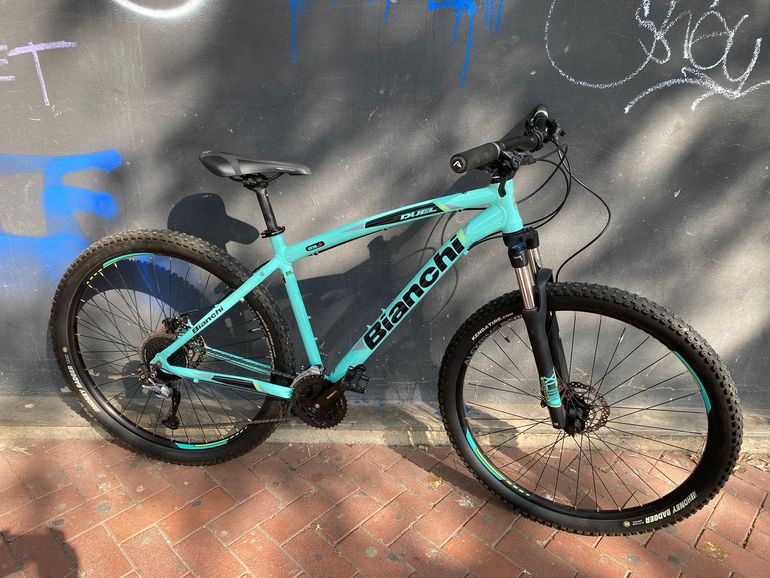 Used Bianchi Duel Shimano Acera 2018 Mountainbike, Blue — image 7 of 8