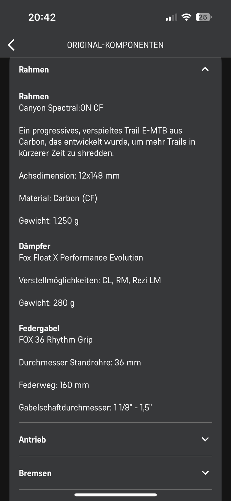 Used Canyon Spectral:ON CF 8 2024 2024 Mountainbike, Schwarz, 29, 27.5 — image 18 of 18