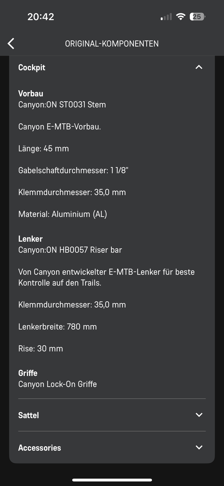 Used Canyon Spectral:ON CF 8 2024 2024 Mountainbike, Schwarz, 29, 27.5 — image 16 of 18