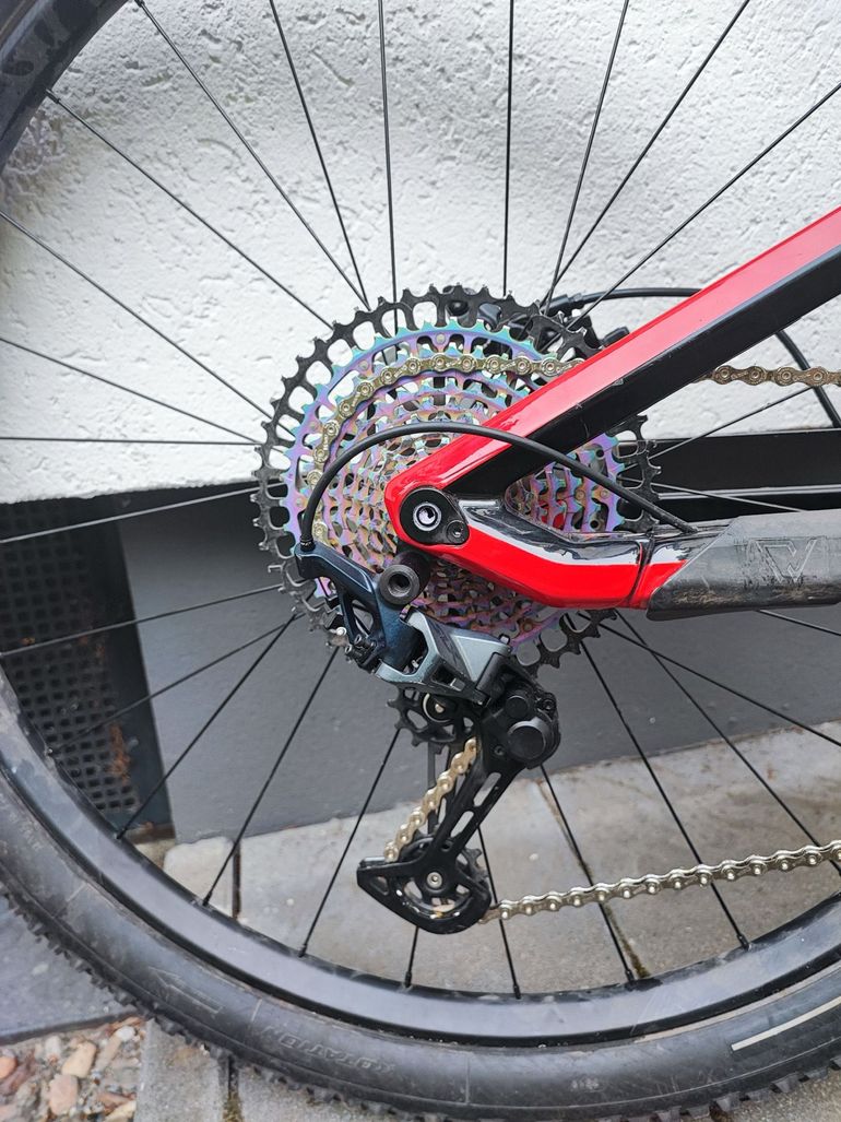 Gebrauchtes Conway Wme Shimano SLX 2022 Mountainbike, Rot — Bild 6 von 12