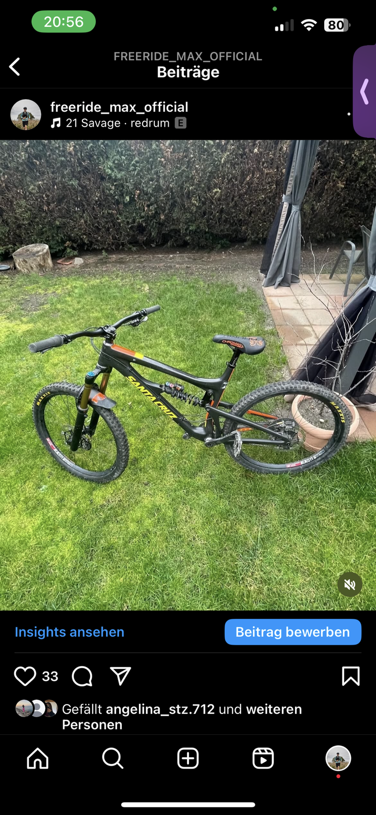 Used Santa Cruz Nomad Shimano Deore XT Di2 2017 Mountainbike, Black — image 3 of 3