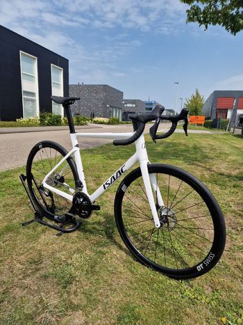 Used Isaac Boson Mineral White L DI2 2025 2025 Road & Gravel, Weiß — image 2 of 8