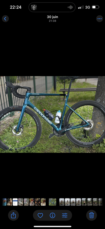 Used Cannondale SuperSix EVO Hi-MOD Disc Ultegra Di2 2023 2023 Road & Gravel, Green — image 2 of 11