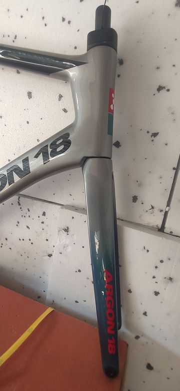 Gebrauchtes Argon 18 Argon Nitrogen Frameset 2022 Road & Gravel, Hellgrau — Bild 6 von 8