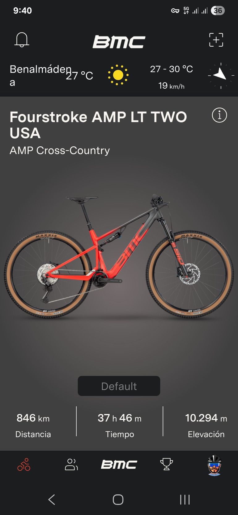 Used BMC Fourstroke AMP LT TWO USA 2023 2023 Mountainbike, Rot, 29 — image 8 of 11