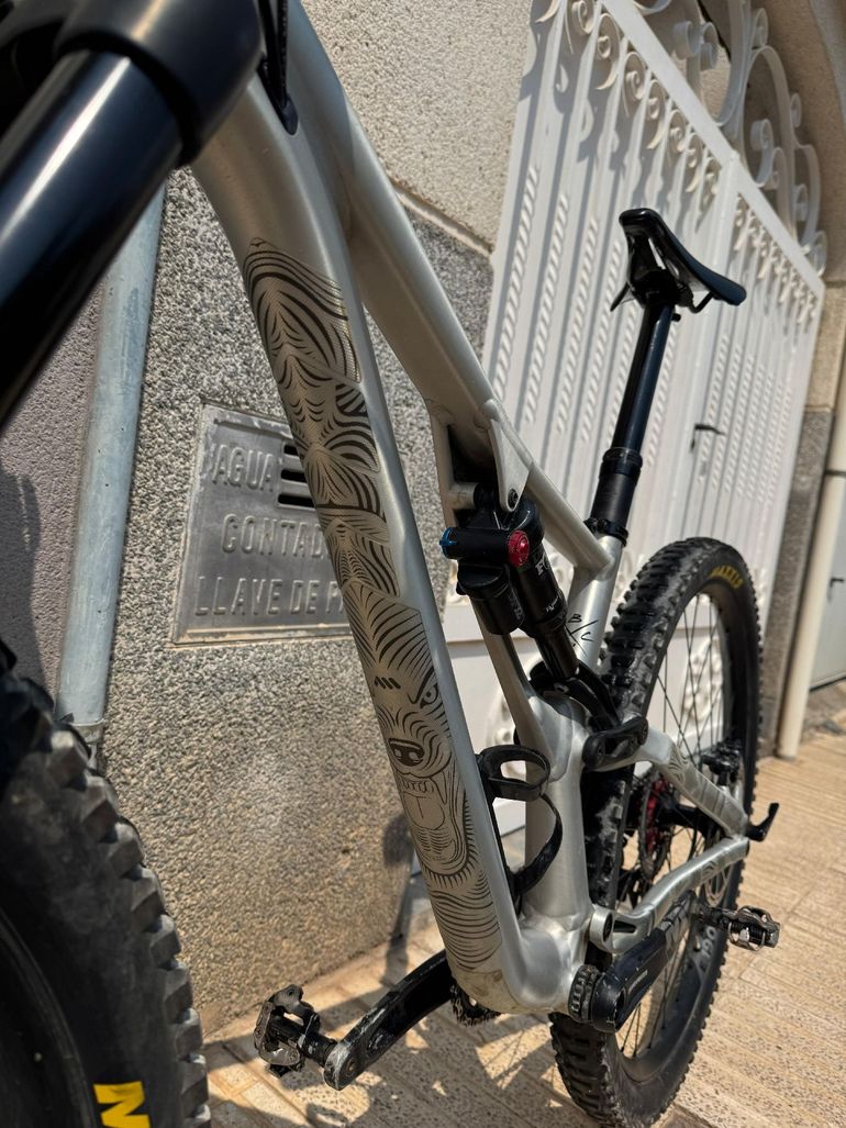 Used Specialized Stumpjumper EVO SRAM GX DH 2019 Mountainbike, Light Gray — image 7 of 10