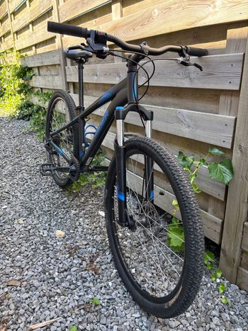 St 120 Downhill Decathlon ROCKRIDER Mtb St 120 Black Blue 27, Xl